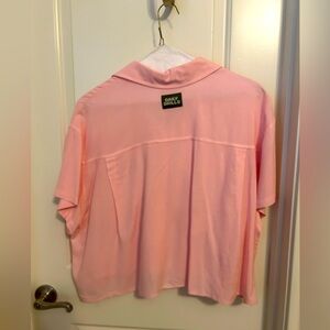 Daily Drills Size Small linen pink top